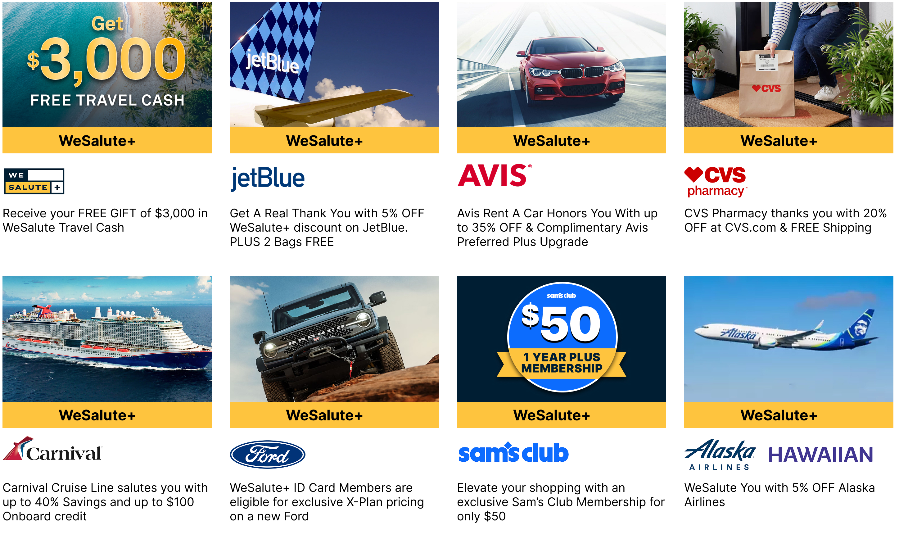 WeSalute offers